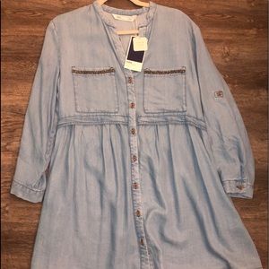Zara Dresses - ZARA denim mini dress size S (Brand New) Zara Dresses - ZARA denim mini dress size S (Brand New)